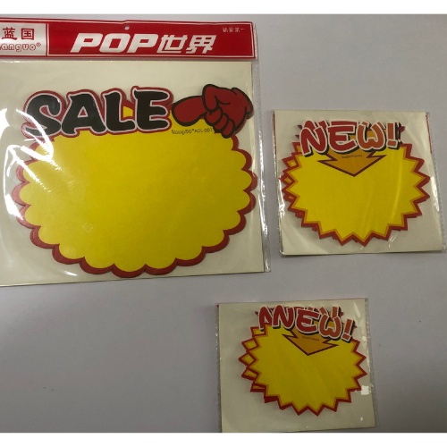 Giấy Sale Size L - 5 tờ, Giấy ghi giá sản phẩm, bảng ghi giảm giá sản phẩm