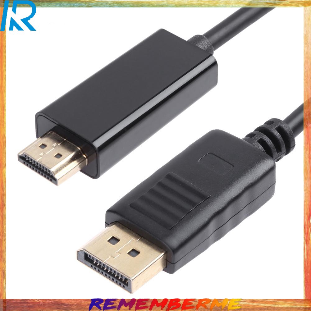 【Rememberme】3m 1080P Displayport to HDMI Adapter DP to HDMI Converter Video Audio Cable #LK