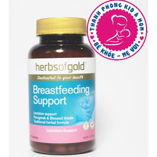 Viên Uống Lợi Sữa Herbs Of Gold Breastfeeding Support Của Úc, Mẫu mới