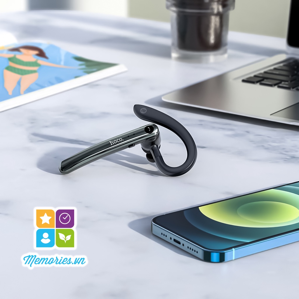 Headphone Hoco S19 ENC ES34 TWS Bluetooth 5.0 khử tiếng ồn chính hãng - Tai nghe một bên không dây, vành móc, thu âm tốt