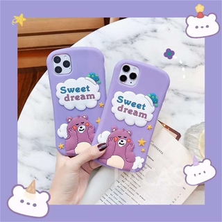 Hoạt Hình Ốp Điện Thoại Silicon Họa Tiết Chú Gấu Dễ Thương Cho Iphone 12 Mini 12 Pro Max 11 Pro Max X Xs Xr Xsmax 8 7 6 6s Plus Se 2020