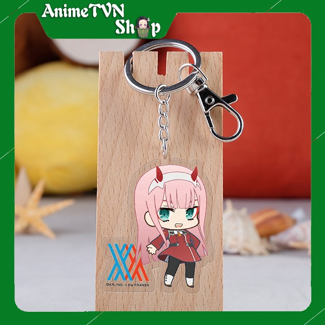 Móc khoá Mica anime Darling in the FranXX- Nhựa Cứng Acrylic In 2 mặt sắc nét ( ảnh thật )