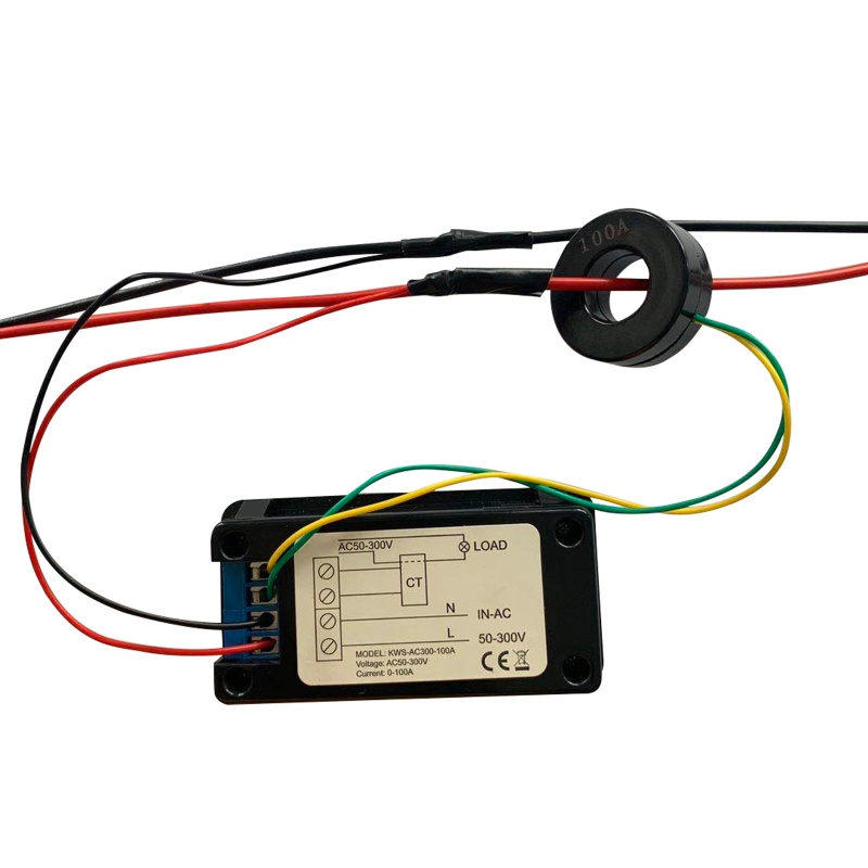 Đồng hồ đo điện áp AC 50-300v có màn hình LED hiển thị 0-100A mới