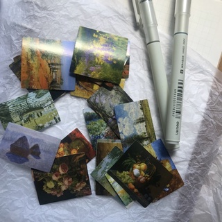 Set 22 sticker phong cảnh