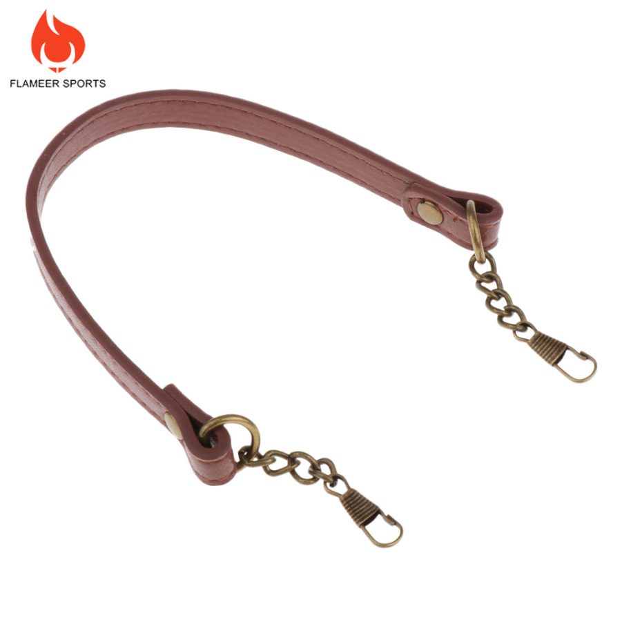 Dây Da Pu Ngắn Màu Đen Thay Thế Cho Túi Xách Thể Thao Flameer DIY