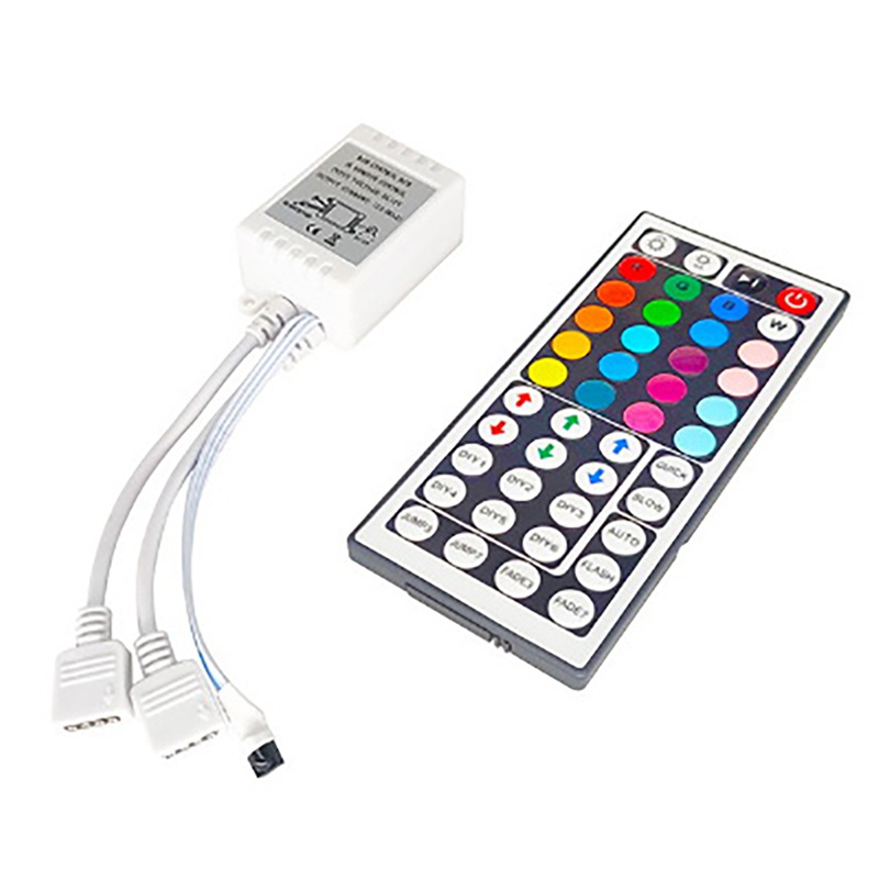 LED Strip RGB Control Box with Remote 44Keys RGB Control Box Quạt