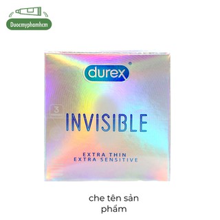 Bao cao su Durex Invisible Extra Thin Extra Sensitive  Hộp 3-12 bao
