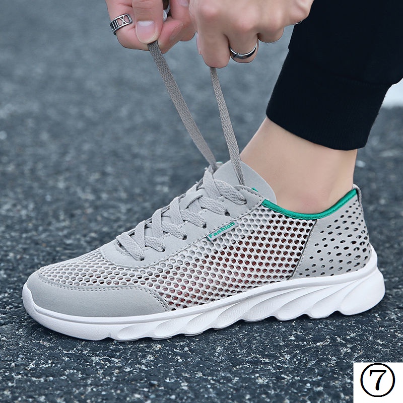 Giày Thể Thao Đế Mềm Phối Lưới Mỏng Thoáng Khí Thời Trang Mùa Hè Cho Nam
