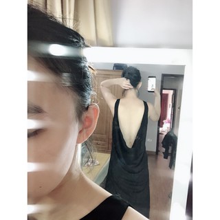 [ORDER] Váy thun hở lưng ulzzang (ẢNH THẬT Ở CUÔI) - B7.45
