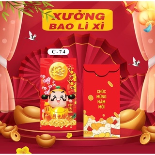 Combo 500 cái bao lì xì giấy bóng đẹp loại 1