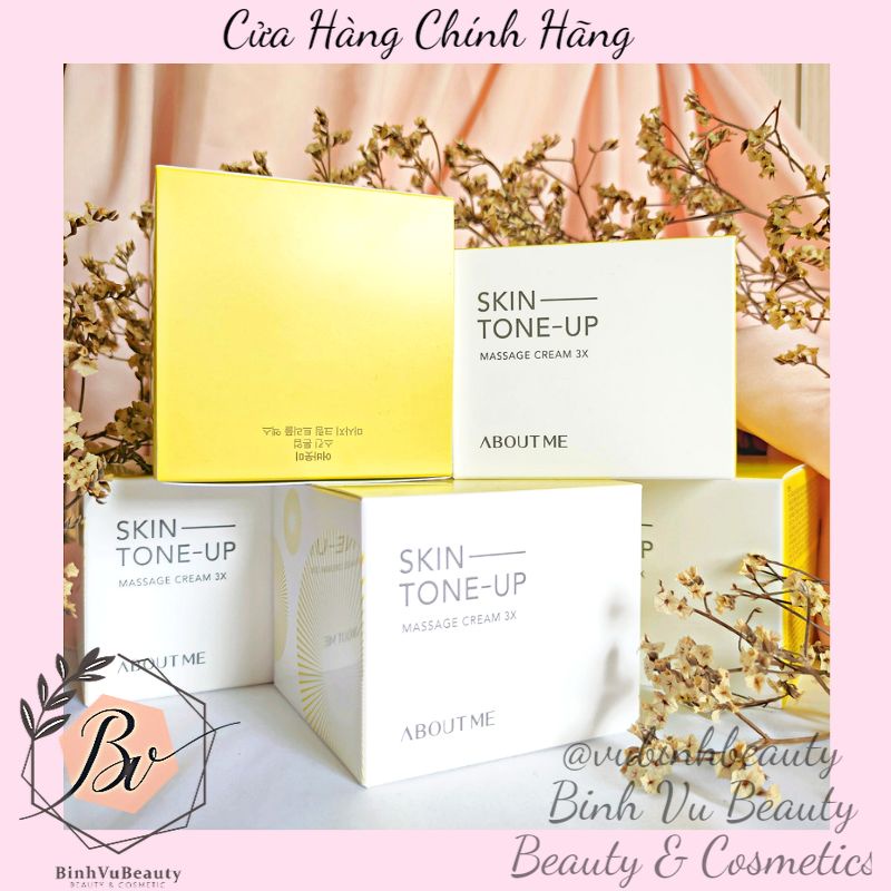 Kem massage Skin Tone Up 3x ABOUTME Cream thải độc dưỡng trắng