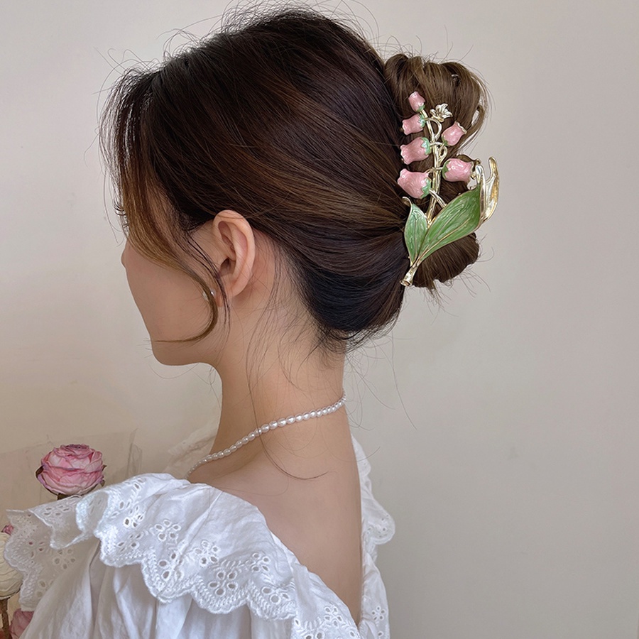 Kẹp Tóc Đính Ngọc Trai Giả Bằng Hợp Kim Phong Cách Hàn Quốc Thanh Lịch Dành Cho Nữ