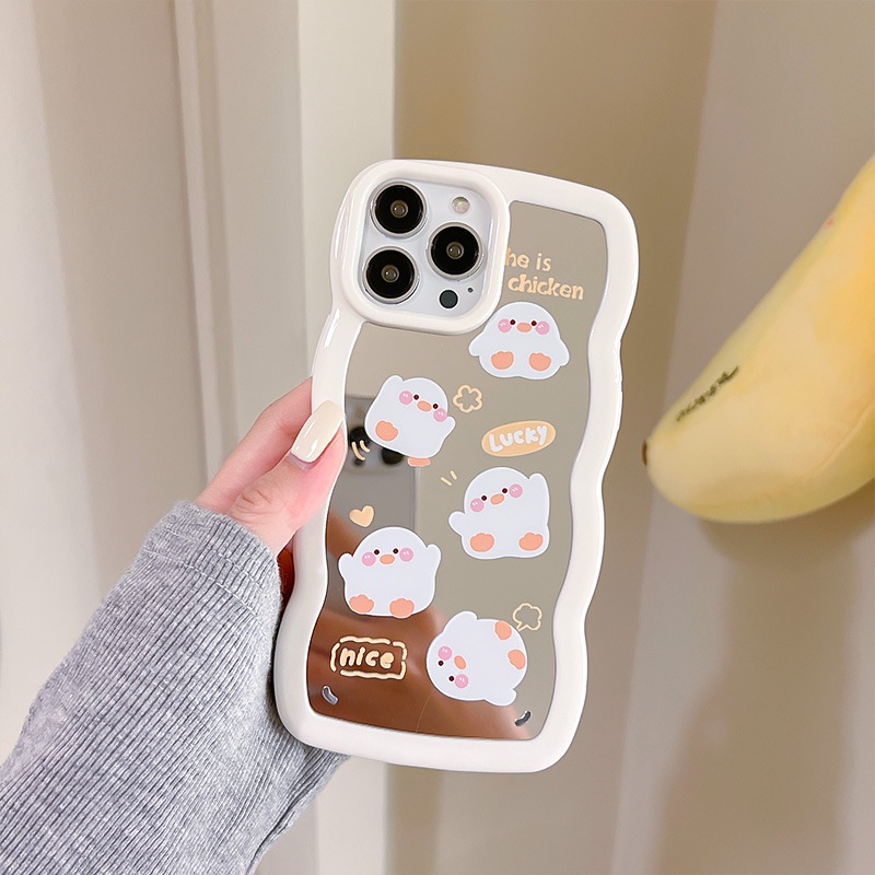 Ốp lưng iphone Ốp Điện Thoại Họa Tiết Hoạt Hình Mặt Gương Cho iphone 14 / 14pro / 13Pro / 11 xsmax Dinuo case