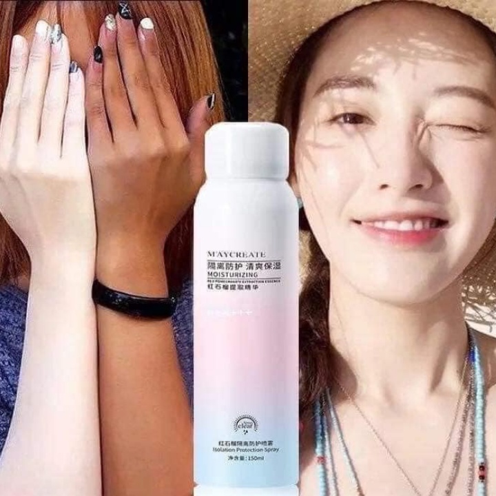 Xịt Chống Nắng Trắng Da Maycreate 150ml Spf35