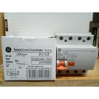 Cb chống giật rccb 4p 40a/300ma_ dcge440/300