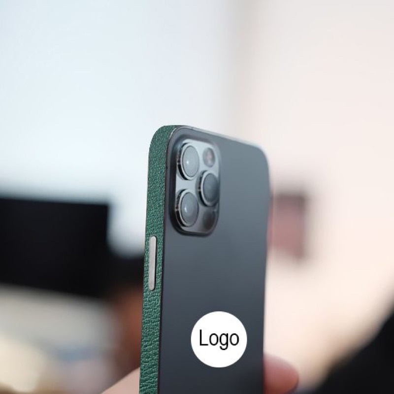 Miếng dán da FULL LƯNG VIỀN XANH LÁ IPHONE 15 pro max 14 promax 13promax 12promax 11promax XSMAX X XS 7 8 PLUS