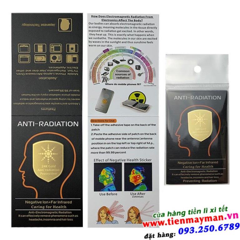 [TOPIC RẺ NHẤT] Chip Ngăn Bức Xạ Điện Từ Hàn Quốc 24K Gold Miếng Dán Điện Thoại Chống Bức Xạ Có Hại Với Con Người