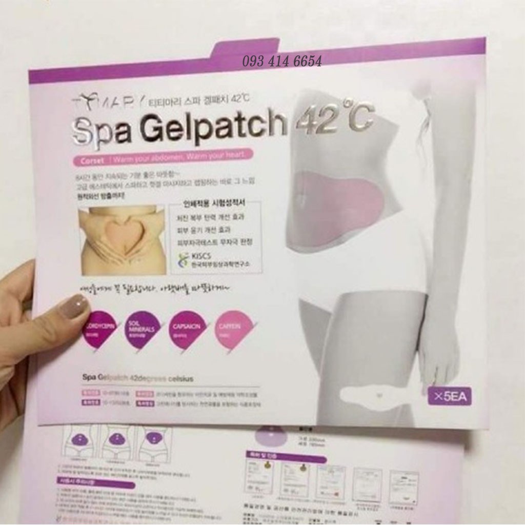 MIẾNG DÁN TAN MỠ BỤNG HÀN QUỐC SPA GELPATCH 42°C