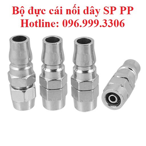 Bộ khớp nối đực cái cắm dây SP-PP khí nén chịu được áp suất cao, đầy đủ kích cỡ giá sỉ