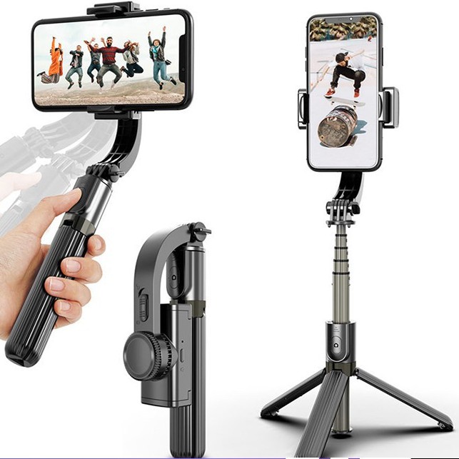 Gậy chụp ảnh 3 chân,Gậy chụp ảnh Chống Rung Gimbal,Có Bluetooth,Gimbal L08 NGỌC ANH MOBILE