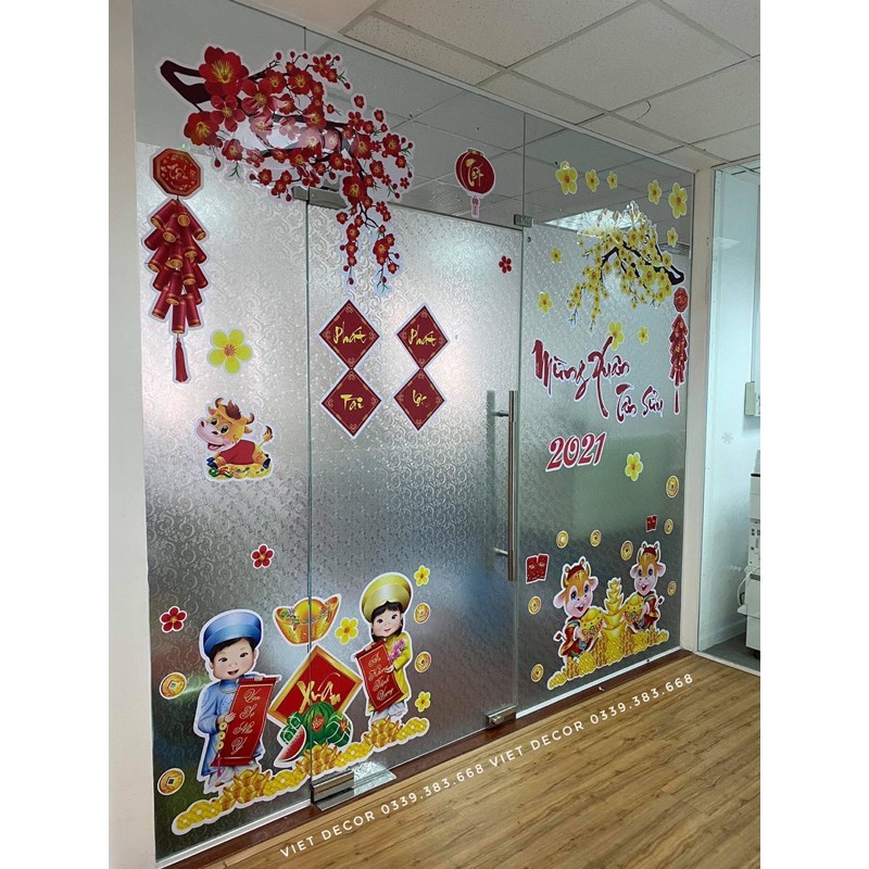 Decal Tết [HÀNG LOẠI I] Dán Kính, Dán Tường - Trang trí Tết 2022 Dày dặn, Size lớn - Viet Decor | BigBuy360 - bigbuy360.vn