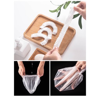 [Sỉ SLL] Set 100 Mũ Ủ Tóc Nilon Trùm Đầu, Mũ Ủ Tóc Dùng 1 Lần