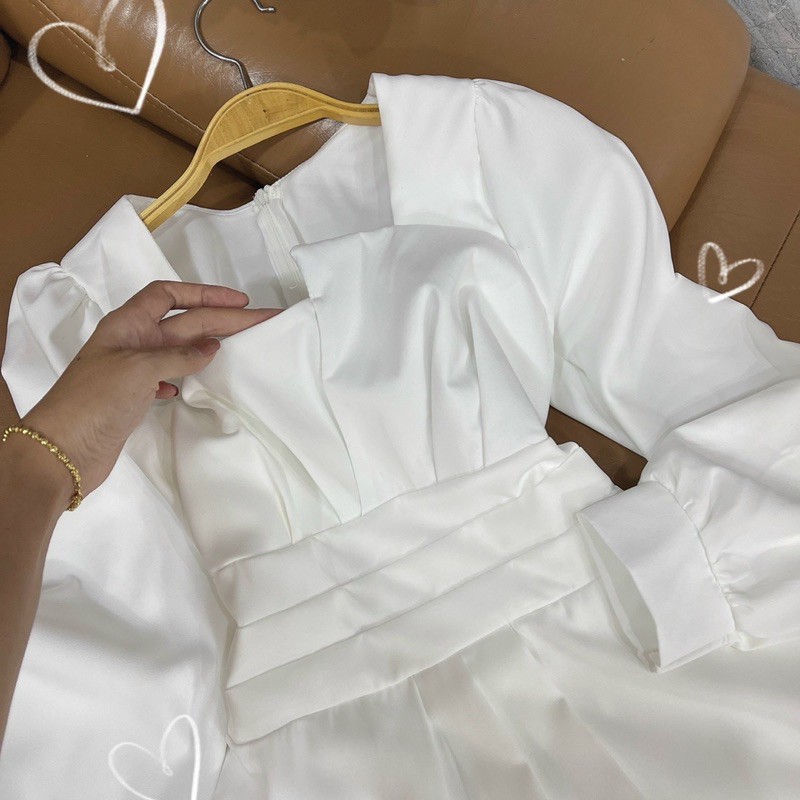 Đầm dự tiệc xếp li ngực bo eo tôn dáng - Đầm Nữ Hoài Thương