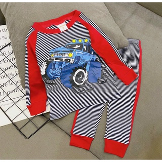 Đồ bộ thun cotton quảng châu xuất hàn bé trai tay dài thu đông - sỉ quần áo trẻ em