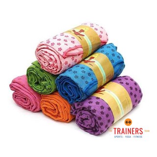 Khăn trải thảm tập Yoga với hạt PVC chống trơn cao cấp