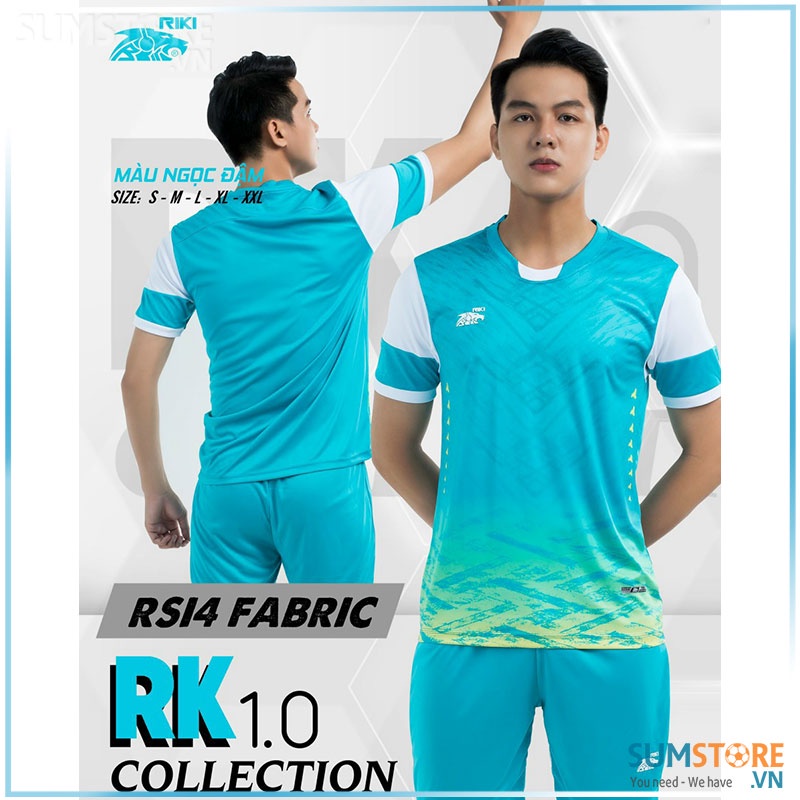 RIKI – Áo Đá Banh Không Logo Riki RK 1.0 Ngọc