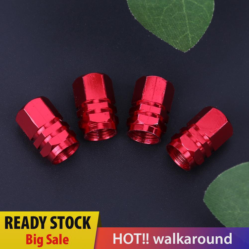 Bộ 4 Nắp Van Bánh Xe Hơi Bằng Hợp Kim Nhôm