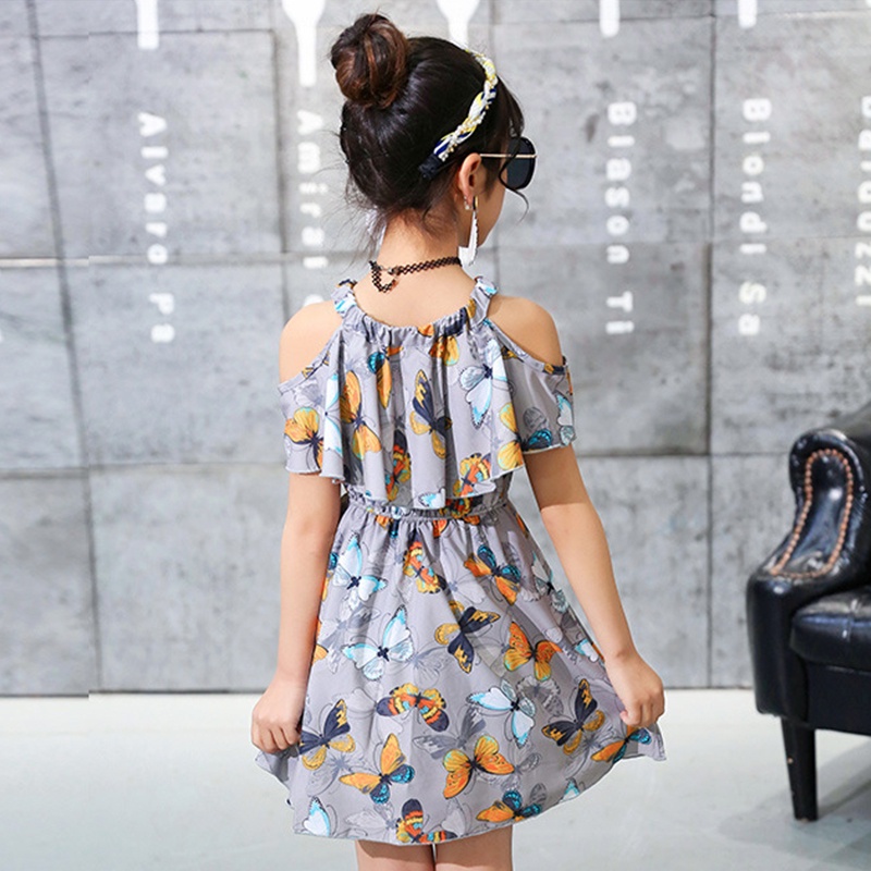 Đầm Công Chúa In Hình Hoạt Hình Đáng Yêu Dành Cho Bé Gái akku