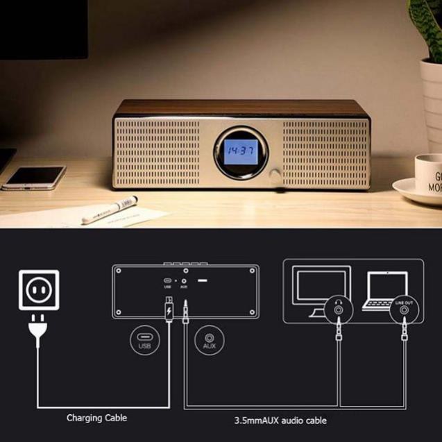 Loa Bluetooth Vỏ Gỗ Joyroom M20