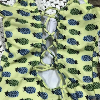 (SALE XẢ KHO) Bikini 1 mảnh quả dứa lưng đan dây
