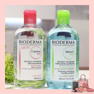 [DEAL KHỦNG] Nước Tẩy Trang Bioderma H2O 500ml Créaline Hồng, Sébium Xanh [GIẢM CỰC SÂU]