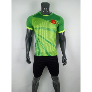 Bộ Đồ Đá Banh đội tuyển Việt Nam màu xanh mẫu thủ môn năm 2018