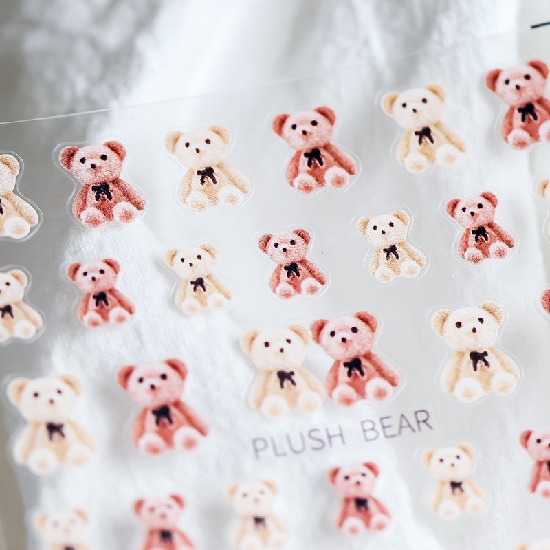 Các mẫu sticker gấu /bear ,dán trang trí nail / móng tay