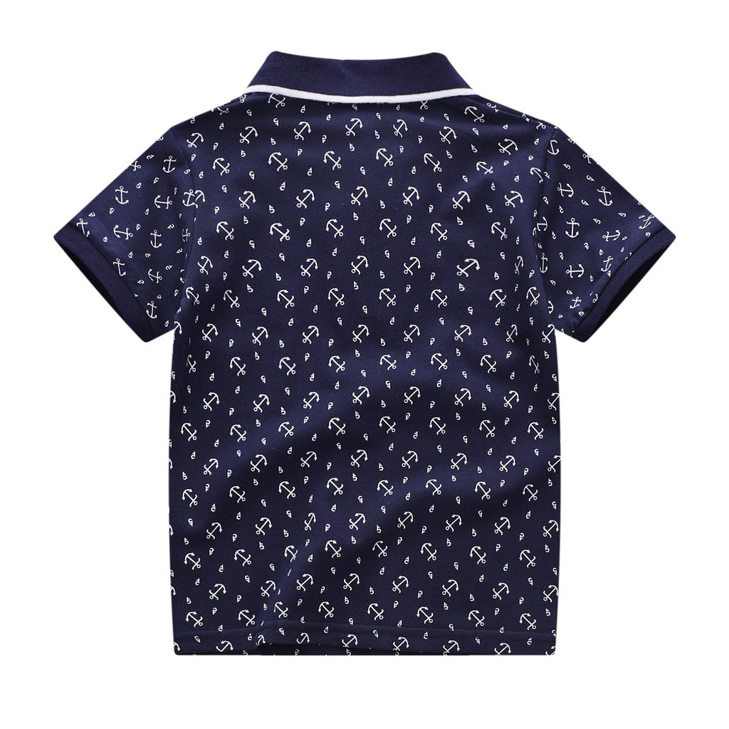 Áo Polo bé trai in thạch thùng cực xinh KIDS cho bé từ 6kg đến 28kg.áo có cổ cho bé họa tiết ngộ nghĩnh