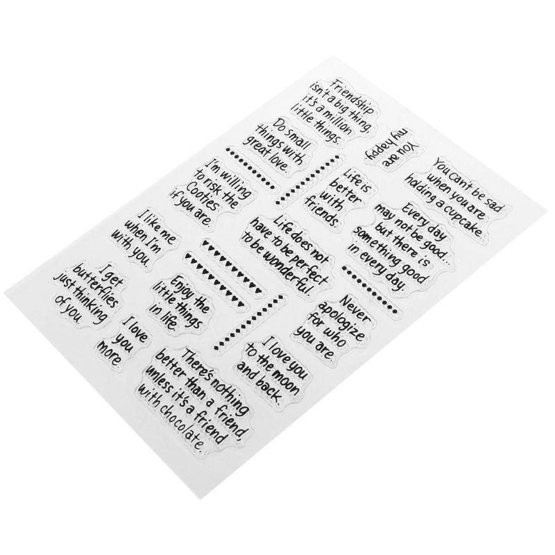 Con Dấu Silicone Trong Suốt Trang Trí Thủ Công