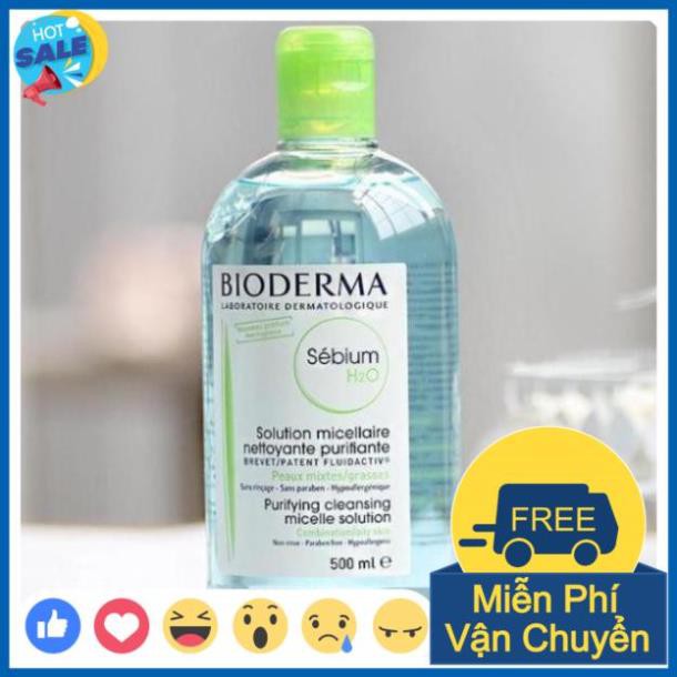 Nước Tẩy Trang Bioderma Pháp H2O ❤Chuẩn Chính Hãng❤  Xanh - Hồng 500ML | BigBuy360 - bigbuy360.vn