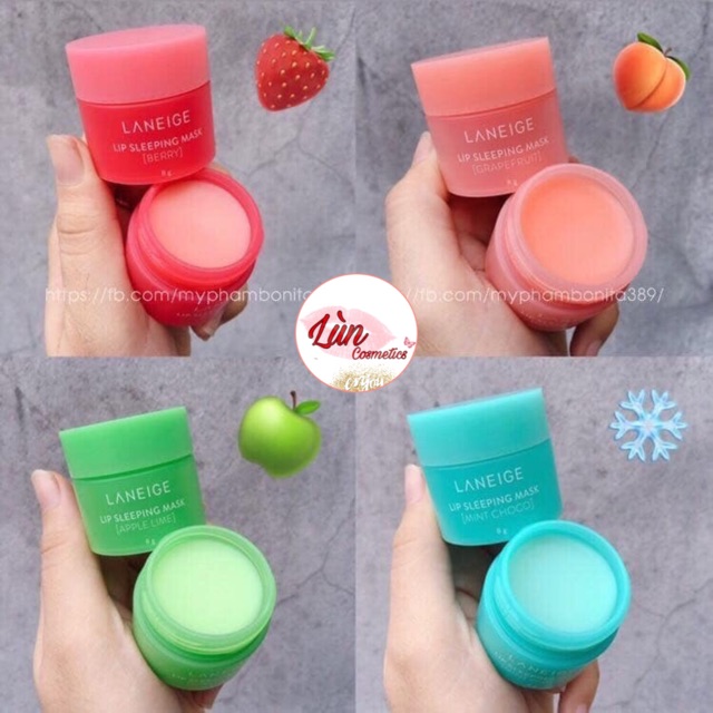 ( sẵn - set ) SET NẠ NGỦ MÔI LIP SLEEPING MASK MINI KIT 8g Hủ | BigBuy360 - bigbuy360.vn