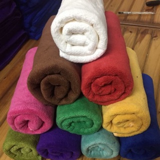 Khăn lau tóc,khăn quấn đầu microfiber loại 1 siêu mềm mịn thấm nước kt 30.50cm