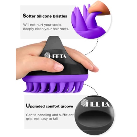 Lược gội đầu silicon HEETA