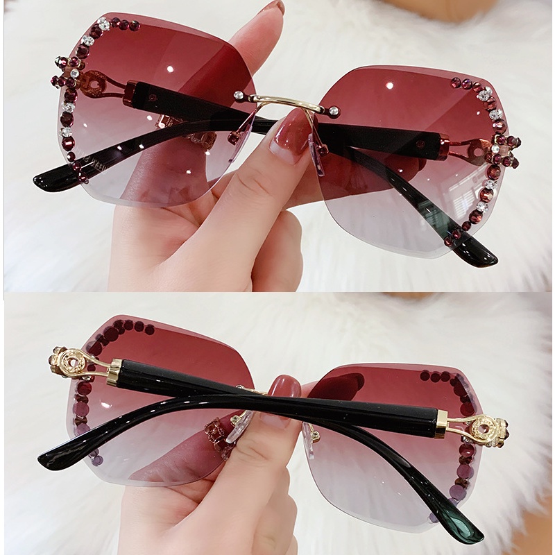 Kính Mát Nữ Không Gọng Chống Tia UV Sự Bảo Vệ