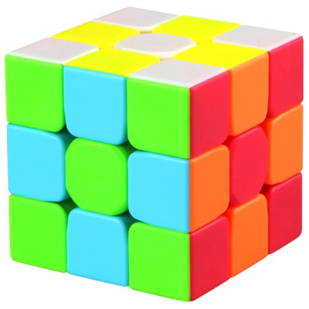 Rubik 3x3 Không Viền. Rubic 3 Tầng QiYi Warrior S Stickerless Xoay Trơn, Không Rít, Độ Bền Cao