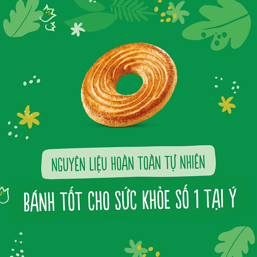 Bánh qui sữa chua, mật ong Misura Ý 100g dùng dầu hướng dương, giàu chất xơ