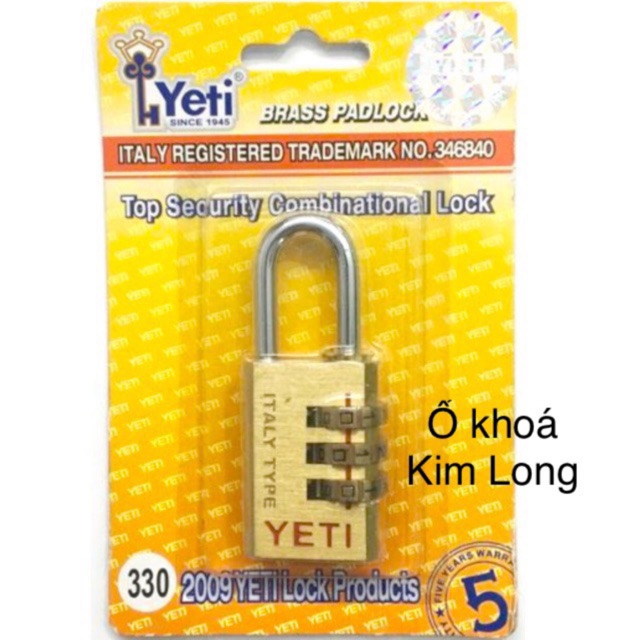 Khoá số YETI chính hãng 320 3 vòng số