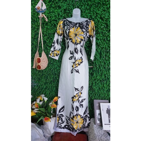 Thanh lý bộ áo dài hoa phi lụa