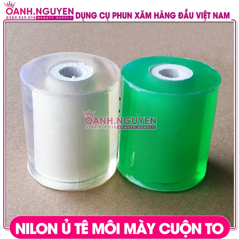 Nilon Ủ Tê Môi Mày Cuộn To/ Nilon Ủ Tê Xanh, Vàng