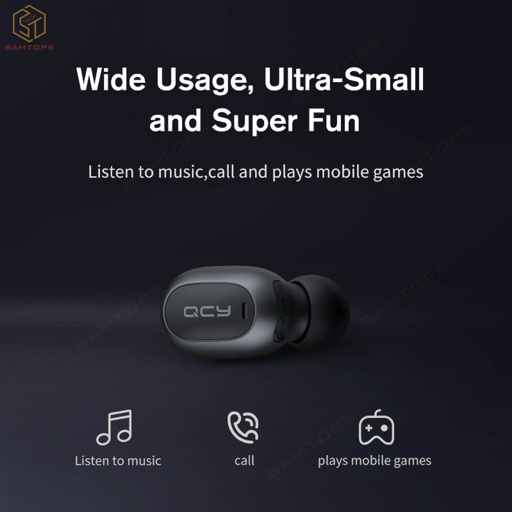 Tai Nghe Bluetooth Không Dây Mini Qcy Mini2 Kèm Mic